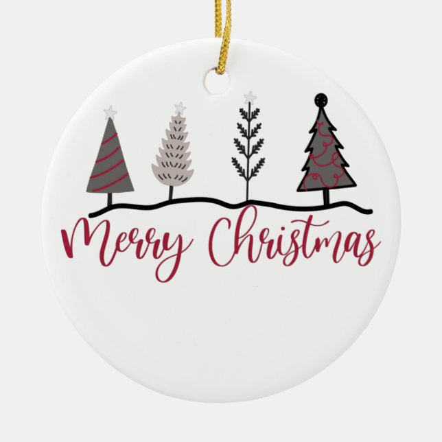 Merry Christnas 2022, Tomtskluga Julgransprydnad Keramik (Framsidan)