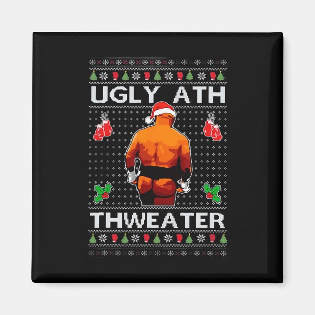 Merry Chrithmith Kith My Ath Butt Viral Fight Meme Magnet (Framsidan)