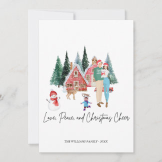 MERRY CHRITSMAS FESTIVE MODERN CUTE CARD INBJUDNINGAR