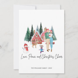 MERRY CHRITSMAS FESTIVE MODERN CUTE CARD  INBJUDNINGAR