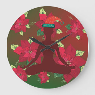 Merry Chrsitams Wall Clock Stor Klocka