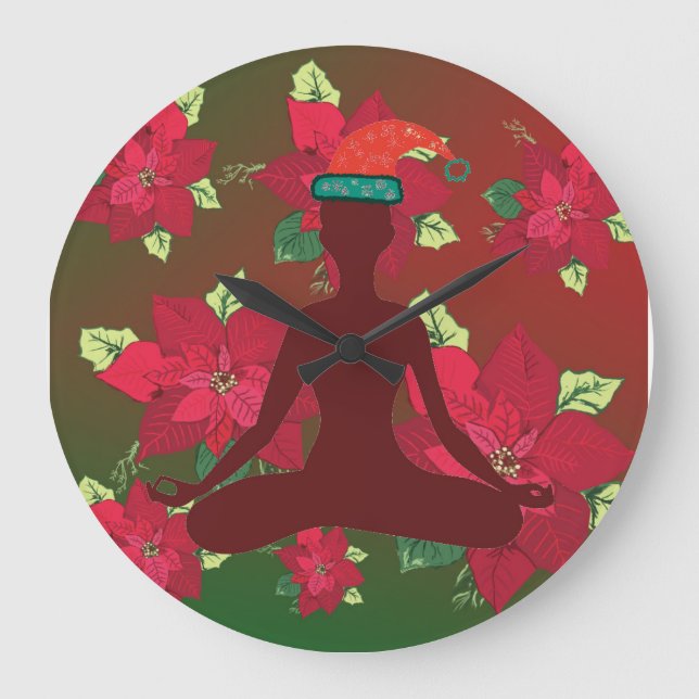 Merry Chrsitams Wall Clock Stor Klocka (Framsida)