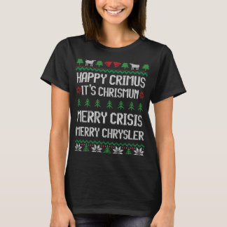 Merry Chrysler Lycklig Crimus, Merry Crisis Julaft T Shirt
