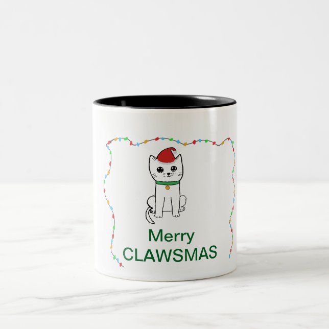 Merry Clawsmas Två-Tonad Mugg (Center)