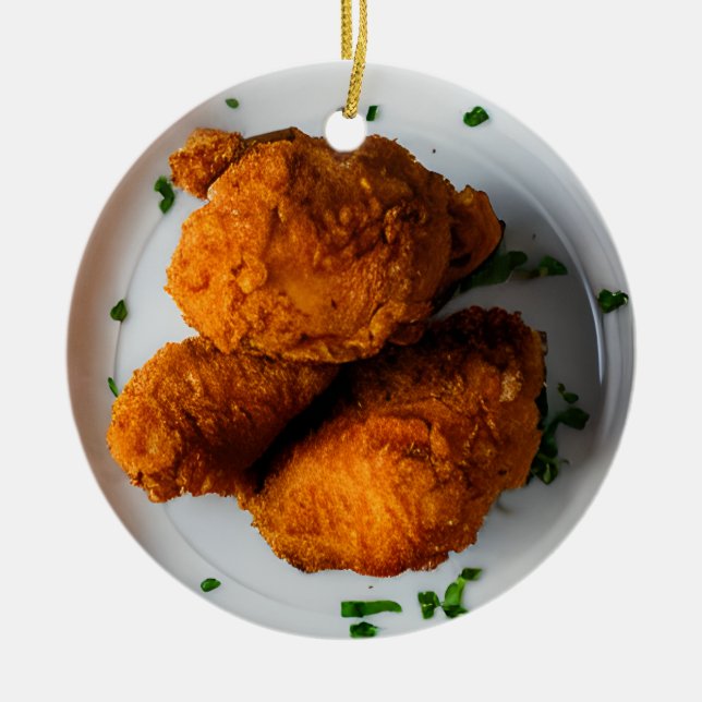 Merry Cluckin jul Julgransprydnad Keramik (Framsidan)