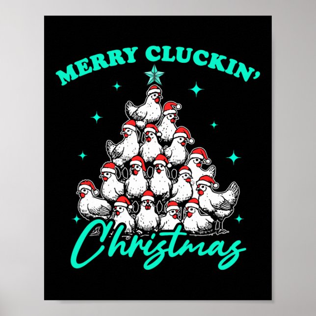 Merry Cluckin jul Poster (Framsidan)