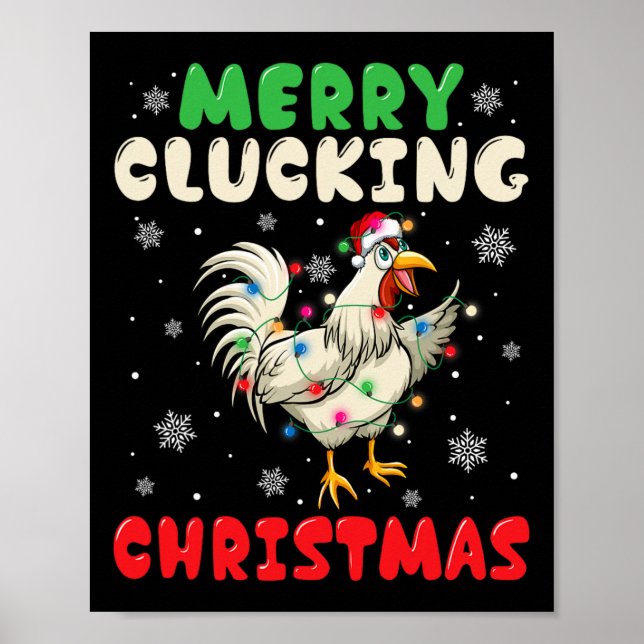 Merry Cluckin jultomten 1 Poster (Framsidan)