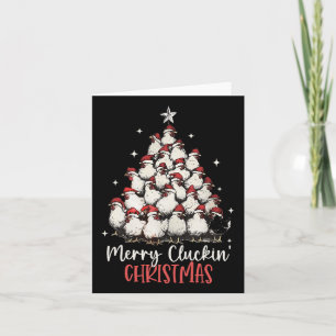 Merry Cluckin jultomten Kort