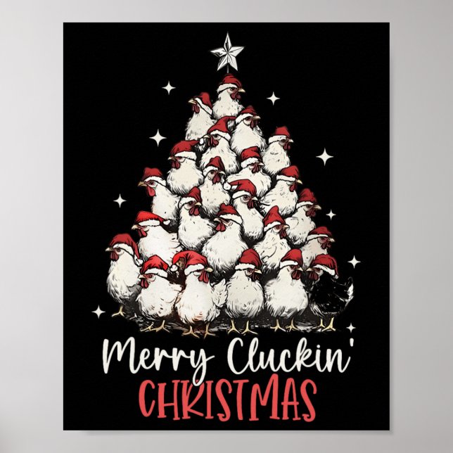 Merry Cluckin jultomten Poster (Framsidan)