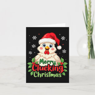 Merry Clucking jul Chicken Kort