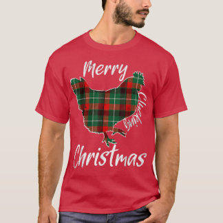 Merry Clucking jul Funy Chicken Älskare Farme T Shirt