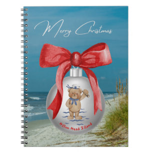 Merry Coastal jul Hilton Head Island Beach Anteckningsbok