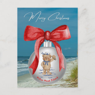 Merry Coastal jul Hilton Head Island Beach Helg Vykort