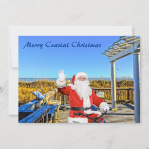 Merry Coastal jul Hilton Head Island Santa Julkort
