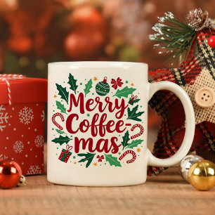 Merry Coffemas Funny jul Två tonkaffe Mugg