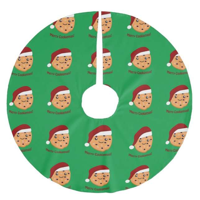 Merry Cookiemas julcookie Julgransmatta Borstad Polyester (Framsidan)