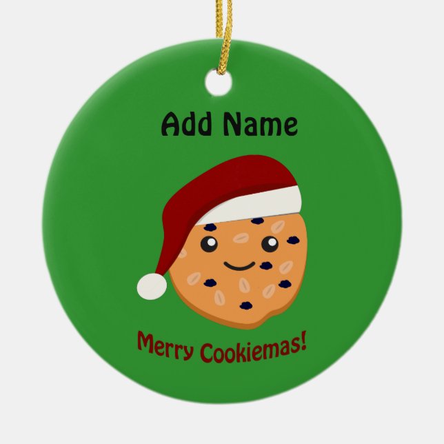Merry Cookiemas julcookie Julgransprydnad Keramik (Framsidan)