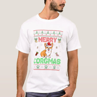 Merry corgmas corgi ful christmas sweater t shirt