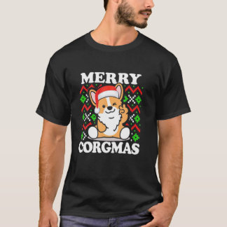 Merry Corgmas Funny Corgi Hund T Shirt