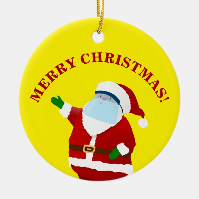 Merry Covid jul Julgransprydnad Keramik (Framsidan)
