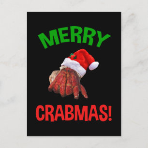 Merry Crabmas! Älskare Vykort