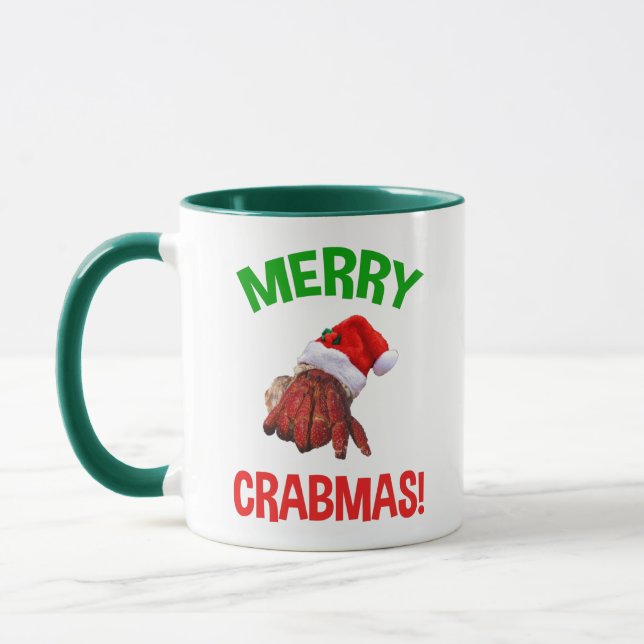 Merry Crabmas! Hermit Crab Älskare Mugg (Vänster)