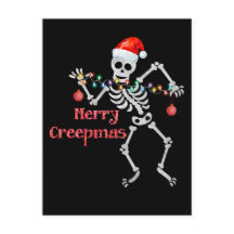 Merry Creep mas Funny jultomten Skeleton