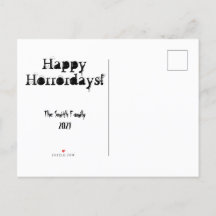 Merry Creepmas Horror Julens Anpassningsbar Postca