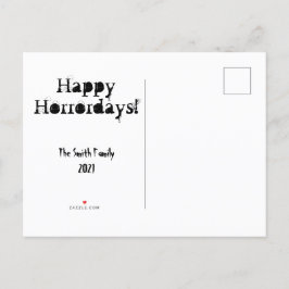 Merry Creepmas Horror Julens Anpassningsbar Postca Inbjudan Vykort