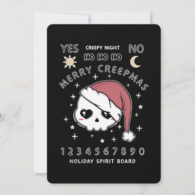 Merry Creepsmas Spirits Board Julkort (Framsida)