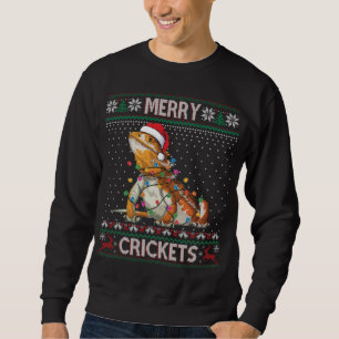 Merry Cricks Bearded Dragon Ugly Sweater Christm Lång Ärmad Tröja
