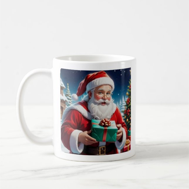 merry crismas,santa  kaffemugg (Vänster)