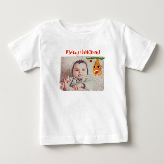 Merry Cristmas Shirt Baby Gift T (Framsida)