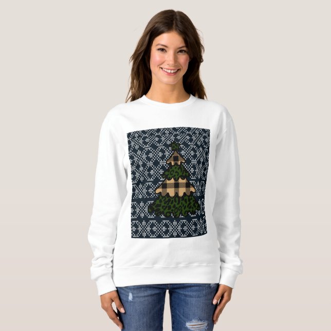 Merry Cristmas Trendig Kvinnor T Shirt (Hel framsida)