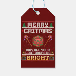 Merry Critmas | Healer Ugly Sweater Personlized Presentetikett