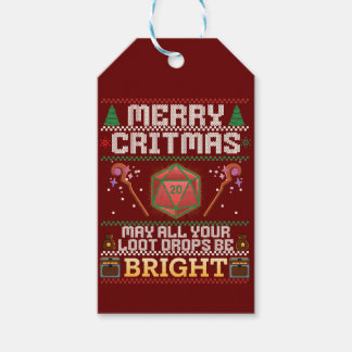 Merry Critmas | Healer Ugly Sweater Personlized Presentetikett