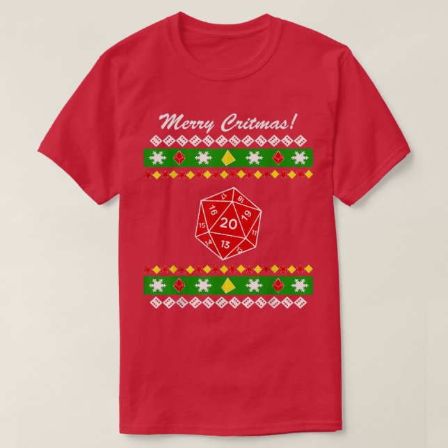 Merry Critmas Ugly jul Sweaters 243 T Shirt (Design framsida)
