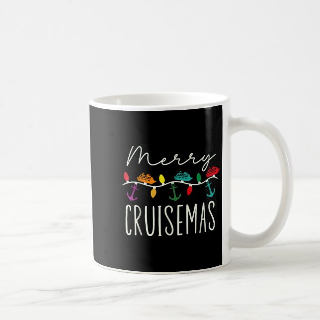 Merry Cruise-mas Cruise Christmas Xmas Pajamas Hol Kaffemugg (Höger)