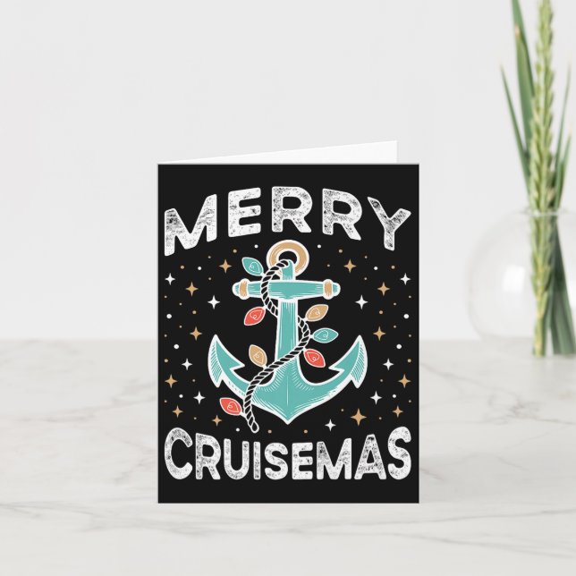 Merry Cruise-mas Matching Family Christmas Cruise  Kort (Framsida)