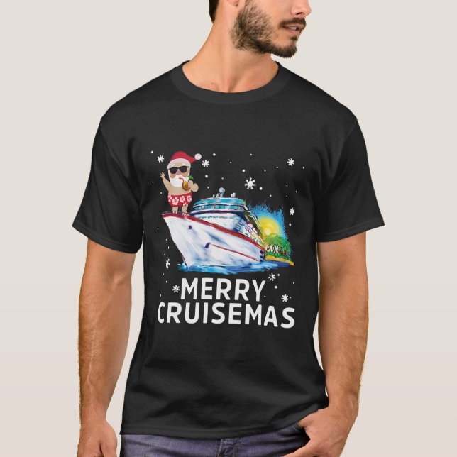 Merry Cruisemas 2021 - jultomten T Shirt (Framsida)