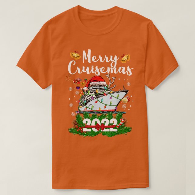 Merry Cruisemas 2022 jultomten Reindeer Crui T Shirt (Design framsida)