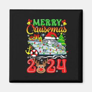 Merry Cruisemas 2024 Cruise jul Rudolph Julafton Magnet