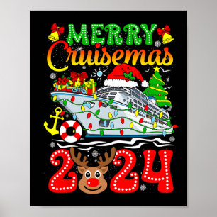 Merry Cruisemas 2024 Cruise jul Rudolph Julafton Poster