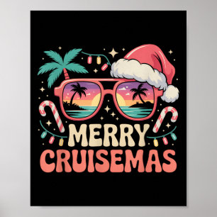 Merry Cruisemas 2025 2026 jultomten Reindeer Poster