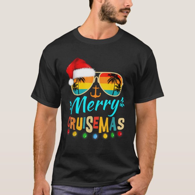 Merry Cruisemas 2025 jultomten Reindeer Crui T Shirt (Framsida)
