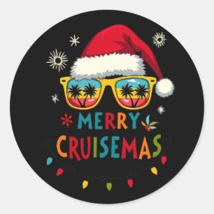 Merry Cruisemas 2025 jultomten Reindeer Runt Klistermärke