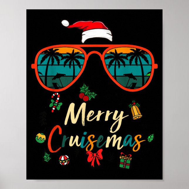 Merry Cruisemas 2025 Xmas Santa Reindeer Cruise Ma Poster (Framsidan)