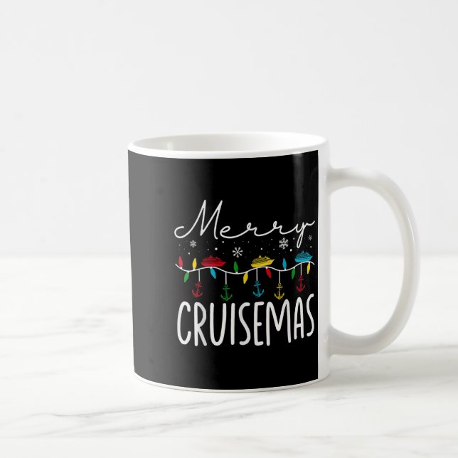 Merry Cruisemas Christmas Family Cruisin Funny Cru Kaffemugg (Höger)