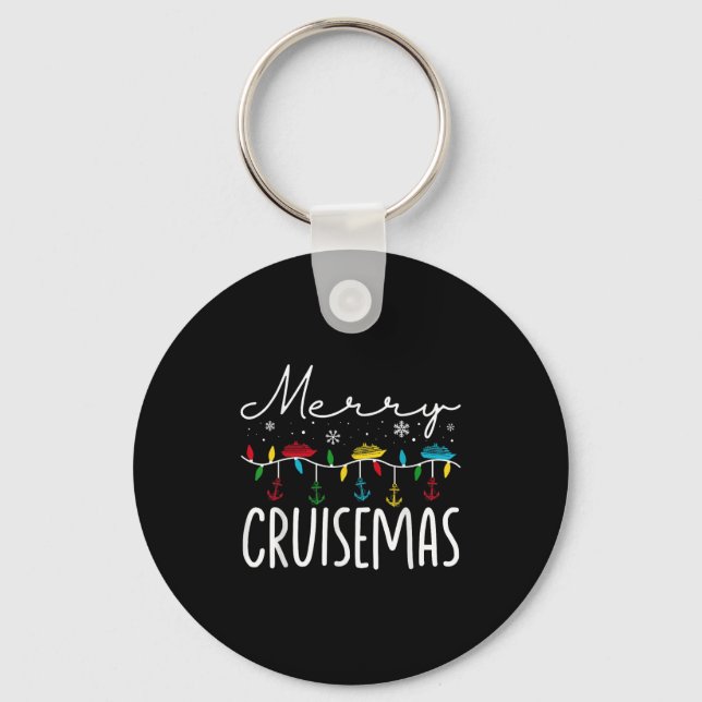 Merry Cruisemas Christmas Family Cruisin Funny Cru Nyckelring (Framsida)