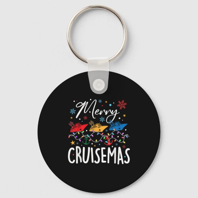 Merry Cruisemas Christmas Family Cruising Squad Xm Nyckelring (Framsida)